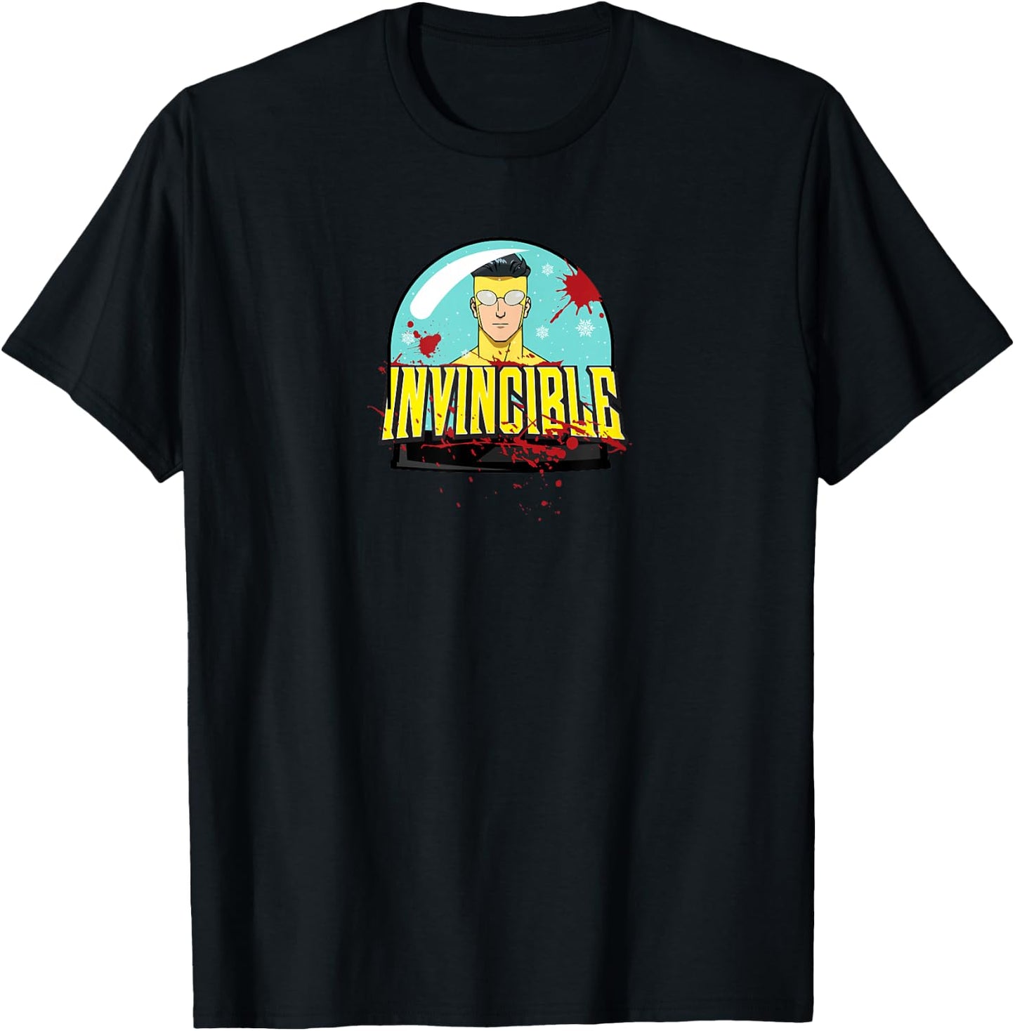 INVINCIBLE - Mark Grayson Holiday Snowglobe T-Shirt - T-Shirt | Black