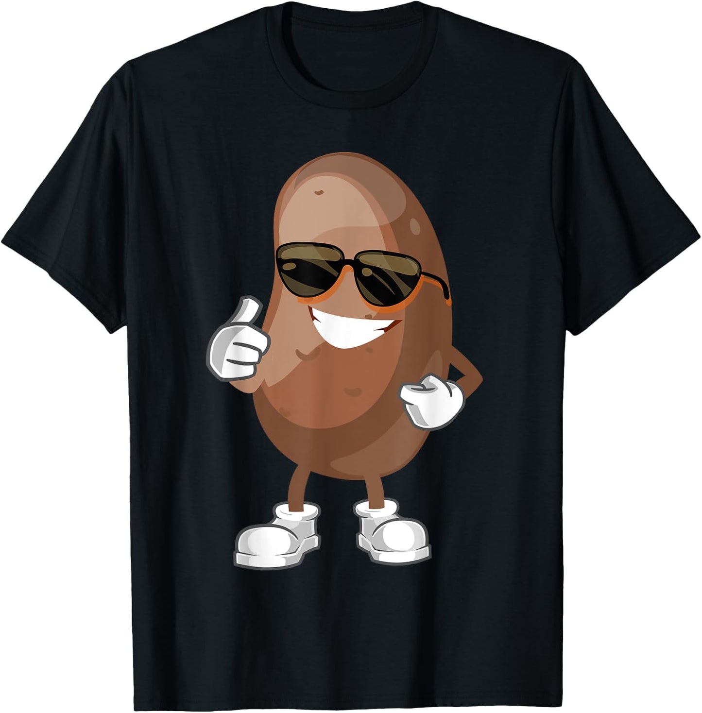 Simple Potato Fun Halloween Costume Vegetable Potato Lover T-Shirt - T-Shirt | Black