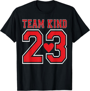 Team Kind 2023 Kindness Motivational Saying Good Vibes T-Shirt - T-Shirt | Black