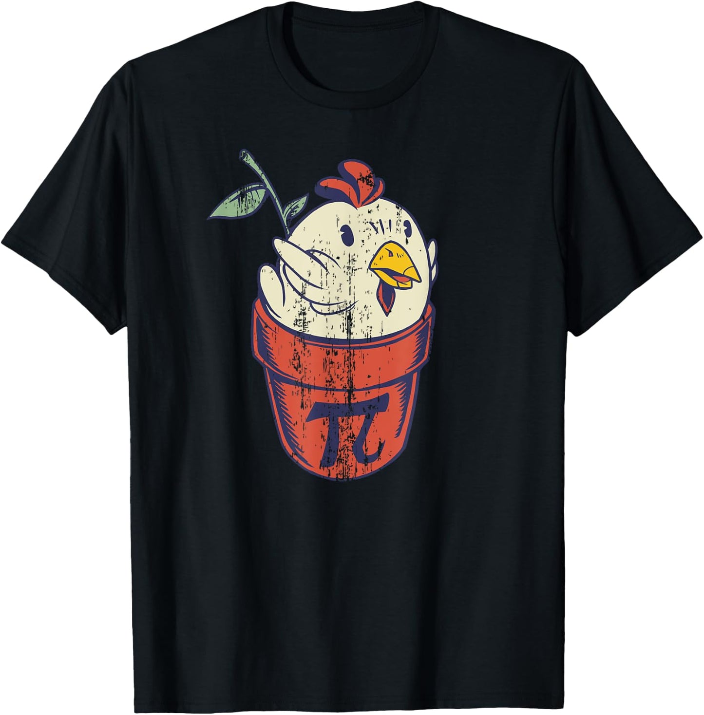 Chicken Pot PI Day Men Women Kids Math funny teacher T-Shirt - T-Shirt | Black