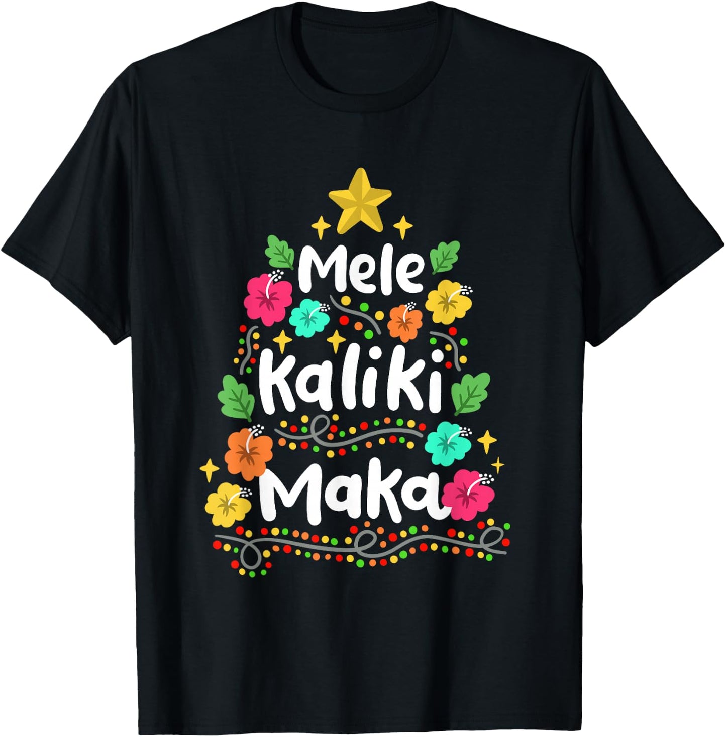 Mele Kaliki Maka Summer Christmas in July Men Women Kids T-Shirt - T-Shirt | Black
