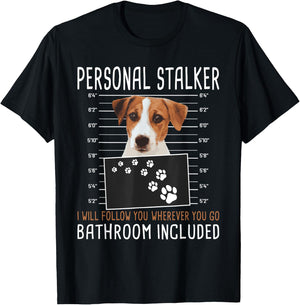 I Will Follow You Wherever You Go - Jack Russell Terrier T-Shirt - T-Shirt | Black