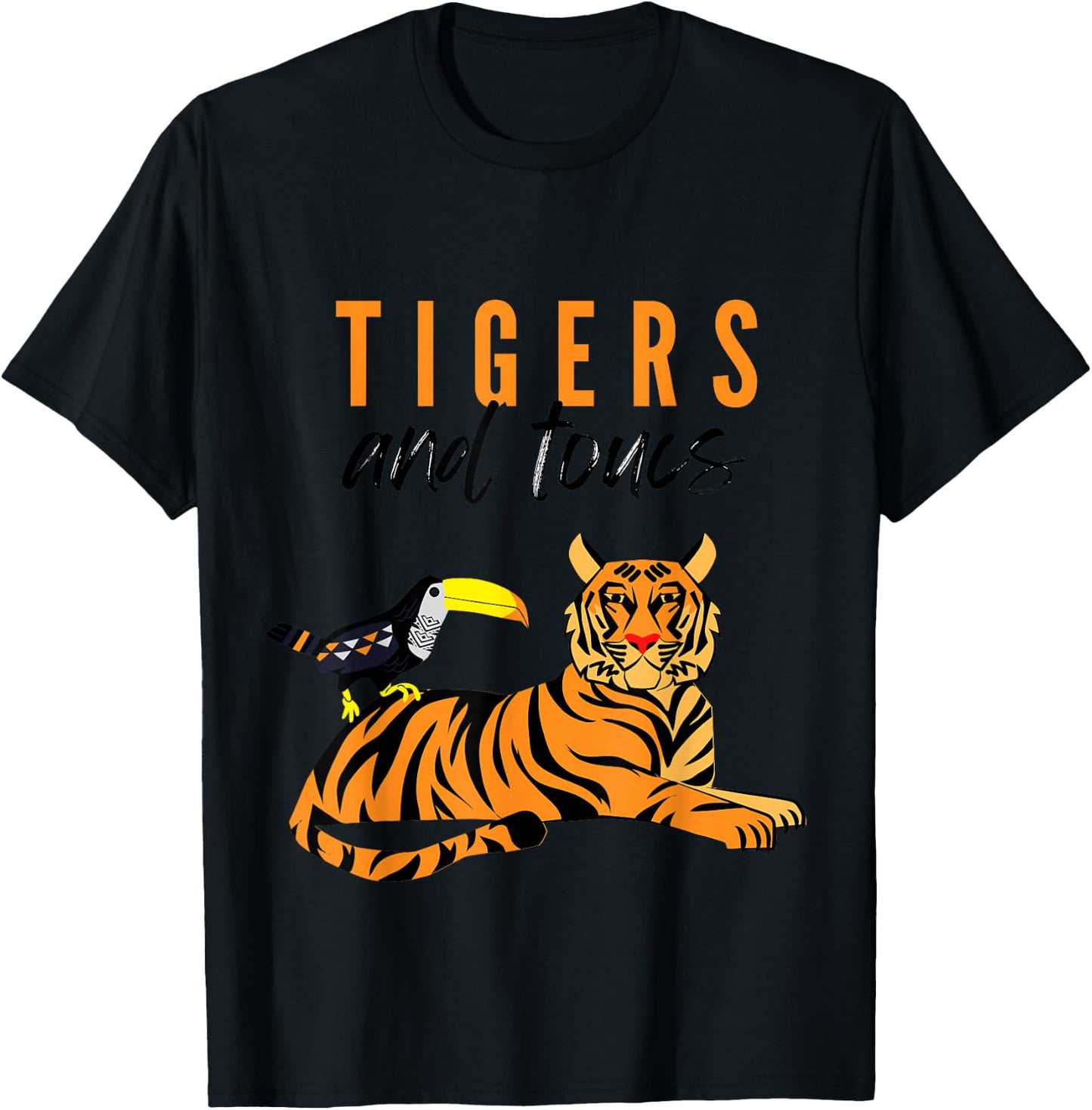 Tigers and Toucs T-Shirt - T-Shirt | Black