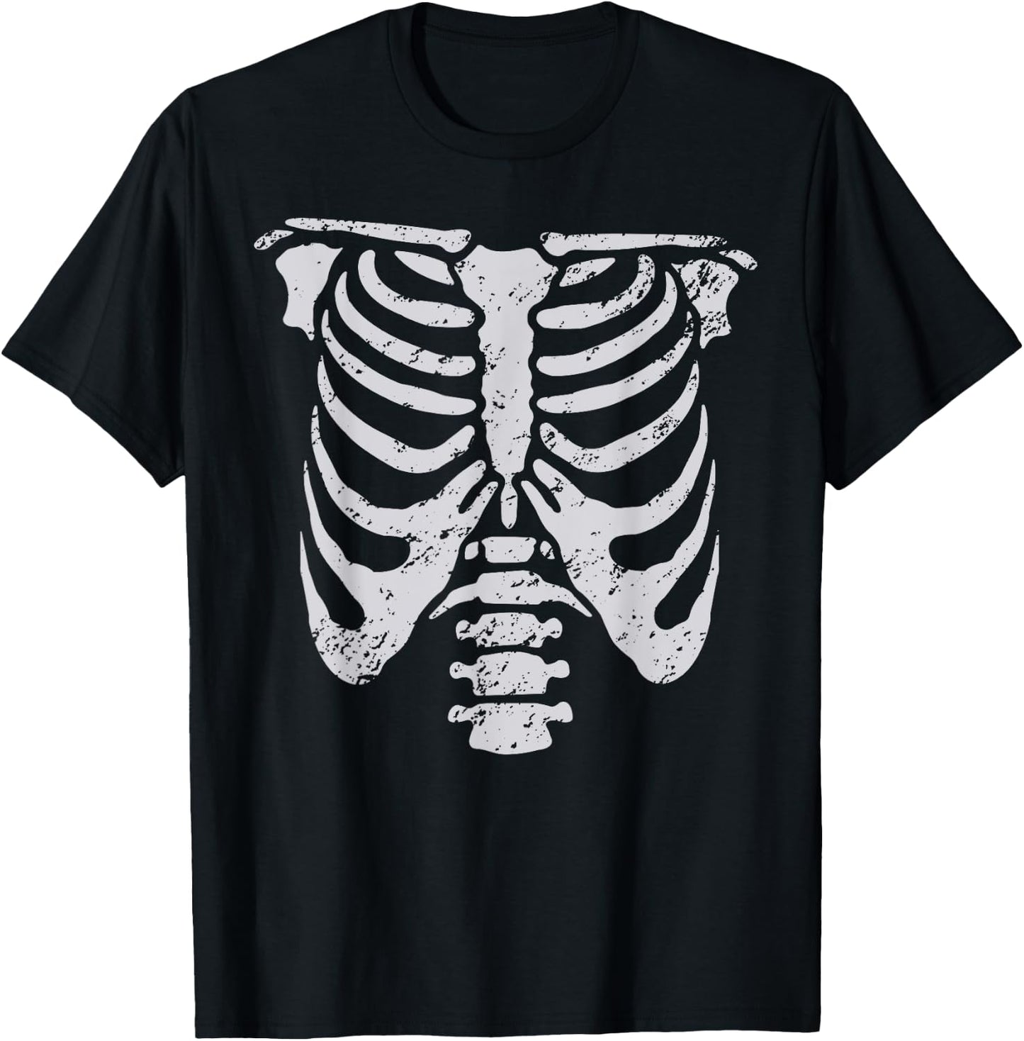 Skeleton Rib Cage Easy Halloween Costume Ribcage Skull T-Shirt - T-Shirt | Black