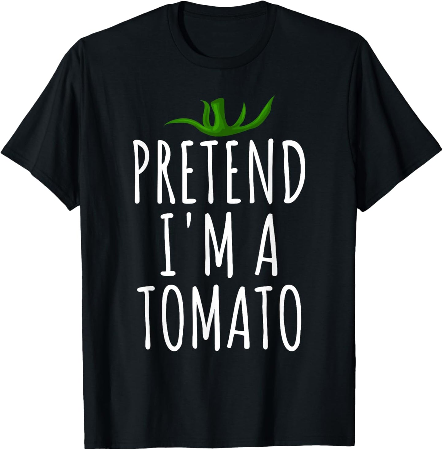 Pretend I'm A Tomato Funny Lazy Easy Halloween Costume T-Shirt - T-Shirt | Black