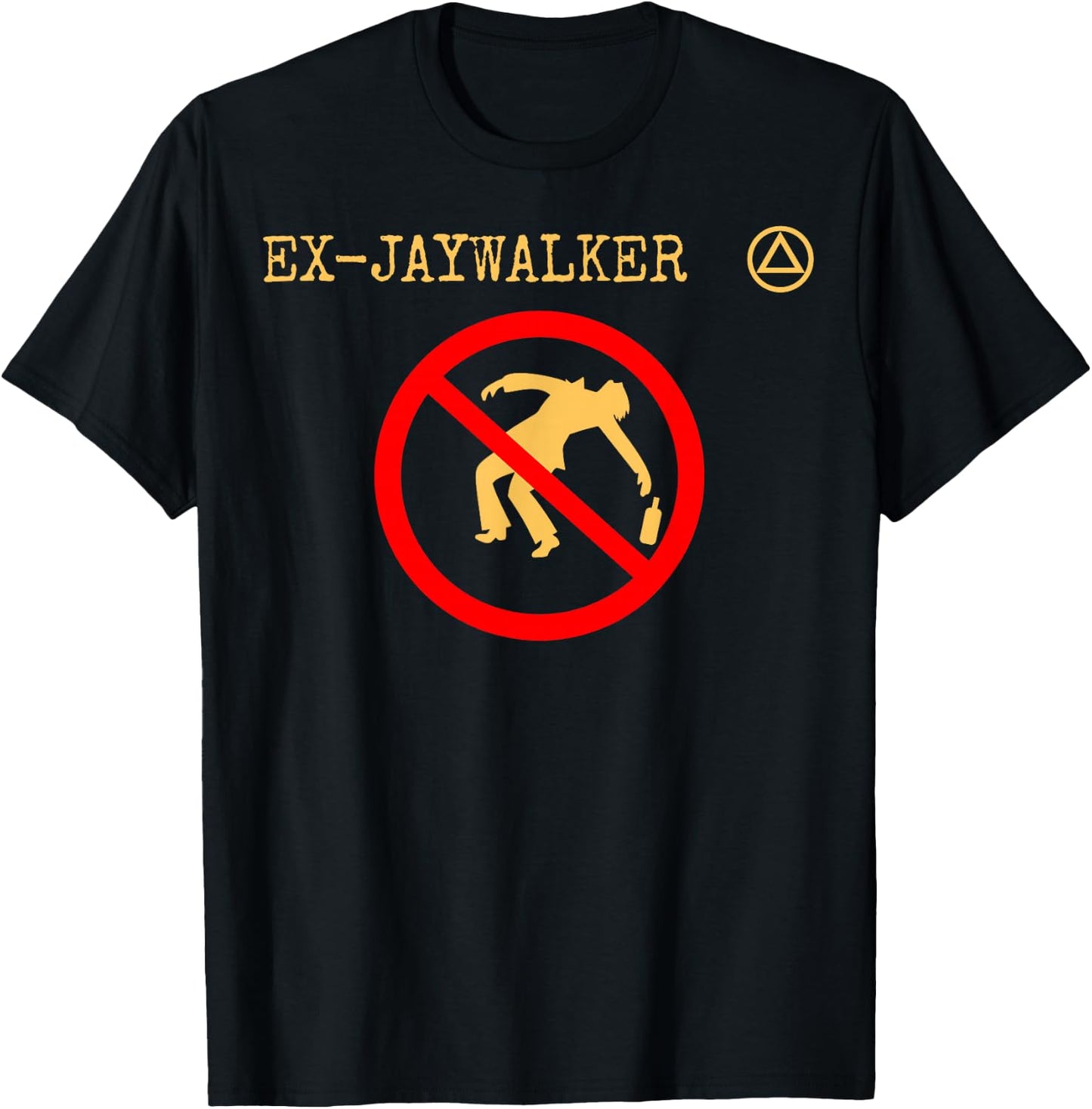 AA Logo With Ex-Jaywalker T-Shirt - T-Shirt | Black