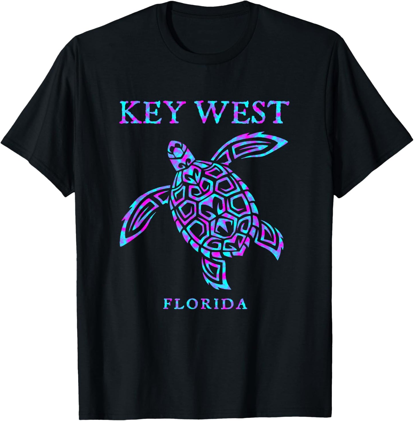 Key West Florida Sea Turtle Boys Girls Toddler T-Shirt - T-Shirt | Black