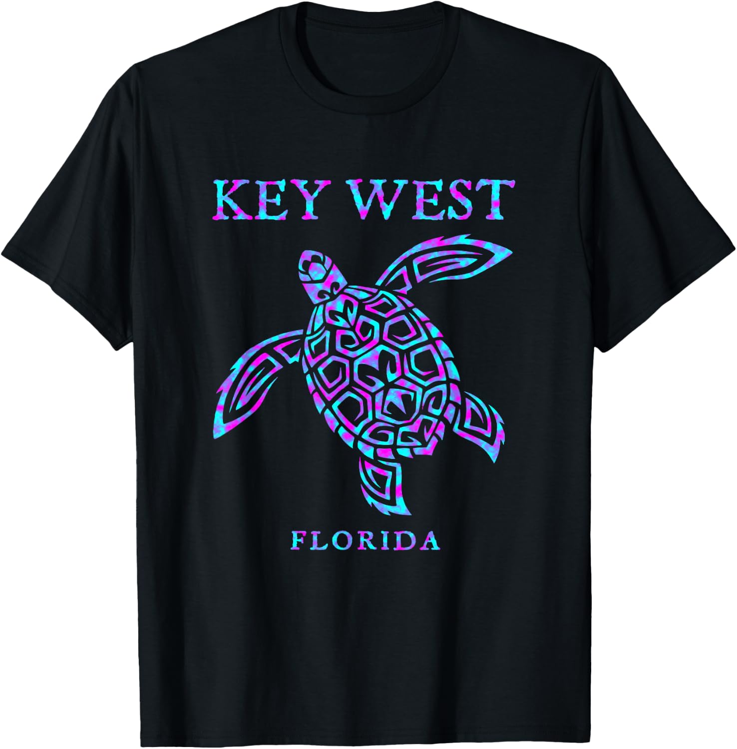 Key West Florida Sea Turtle Boys Girls Toddler T-Shirt - T-Shirt | Black
