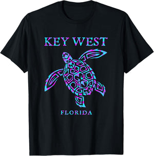 Key West Florida Sea Turtle Boys Girls Toddler T-Shirt - T-Shirt | Black