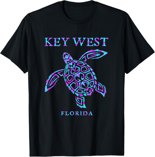 Key West Florida Sea Turtle Boys Girls Toddler T-Shirt - T-Shirt | Black