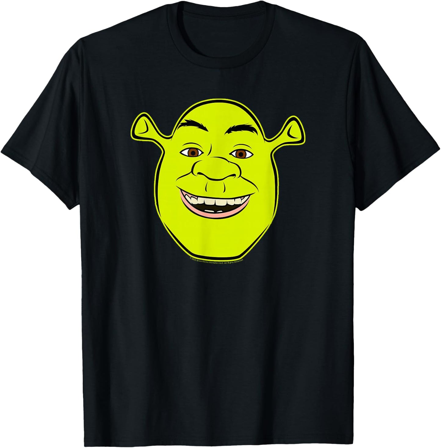 Shrek Big Face Smile Portrait T-Shirt - T-Shirt | Black