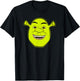Shrek Big Face Smile Portrait T-Shirt - T-Shirt | Black