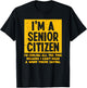 Smiling All Time Because I Can't Hear A Word Funny Senior T-Shirt - T-Shirt | Black