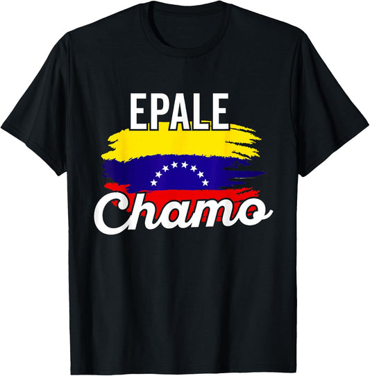 Venezuela Flag Pride Bandera Venezolana Camiseta Epale Chamo T-Shirt - T-Shirt | Black