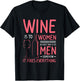 Wine Is To Women As Duct Tape Is To Men Somehow It Fixes T-Shirt - T-Shirt | Black