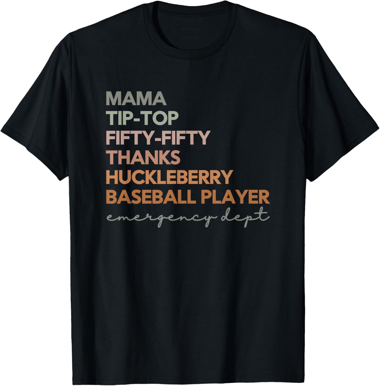 NIH Stroke Scale Emergency Department ER Nurse ER Doctor T-Shirt - T-Shirt | Black