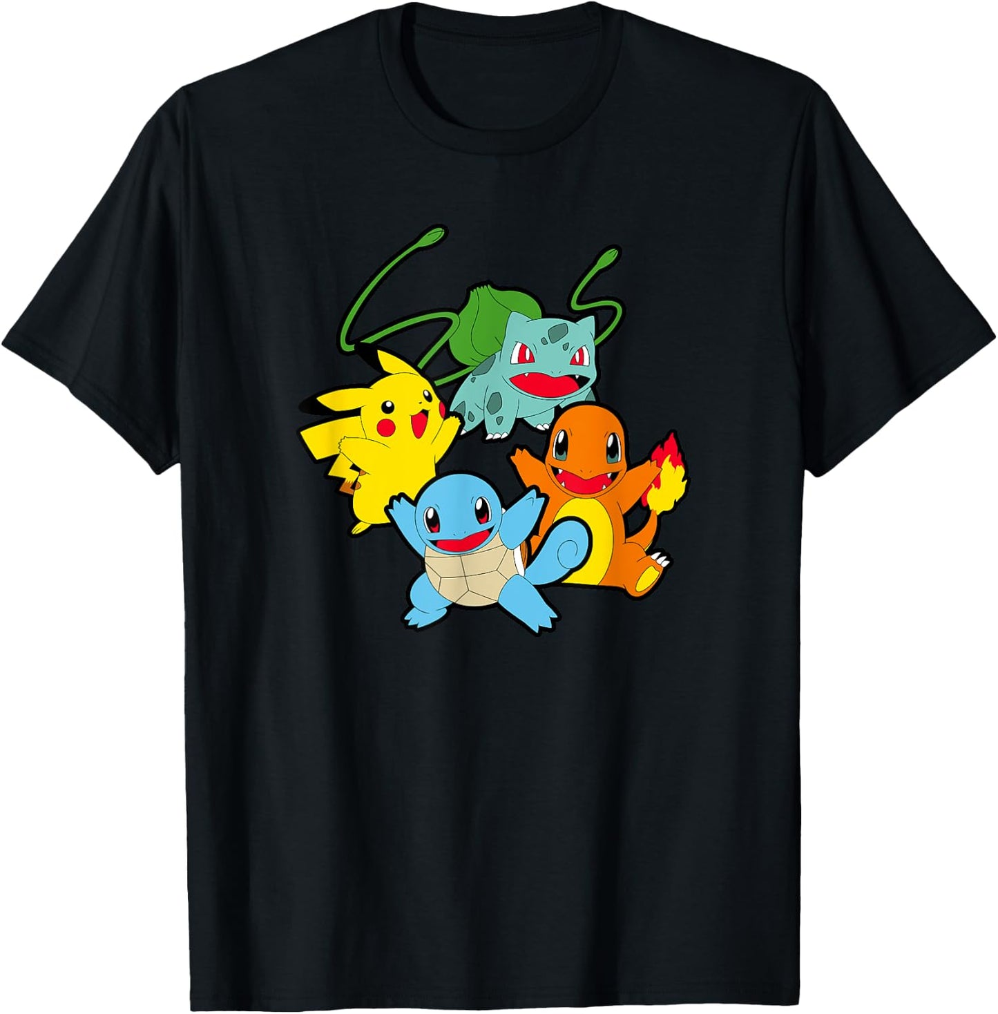 Pokémon Group Shot Classic First Generation T-Shirt - T-Shirt | Black