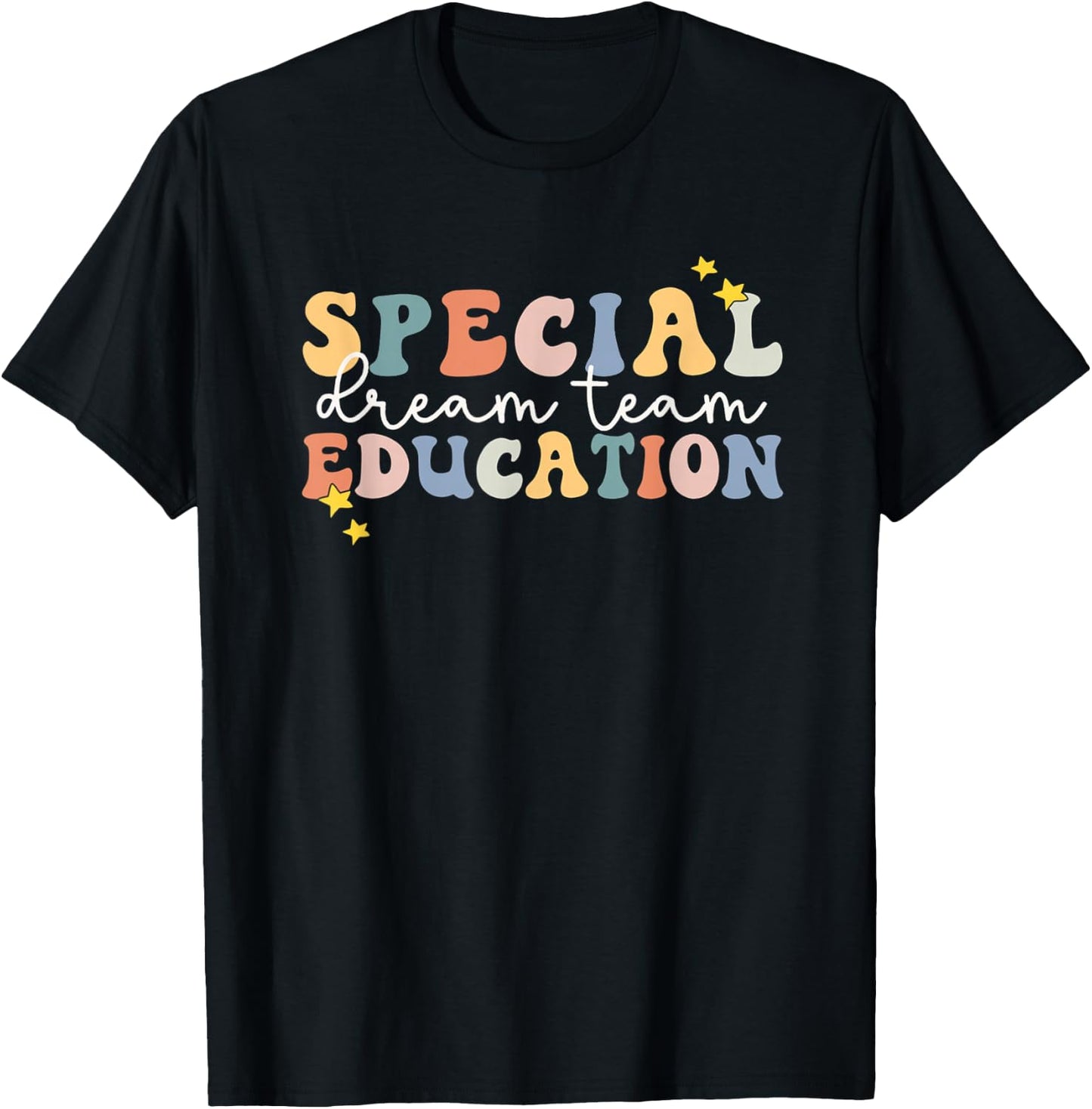 Special Education Dream Team Retro Back To School T-Shirt - T-Shirt | Black