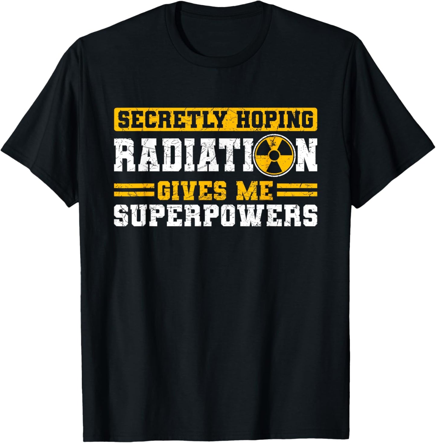 Hope Radiation Therapy Gives Me Superpowers Cancer Awareness T-Shirt - T-Shirt | Black