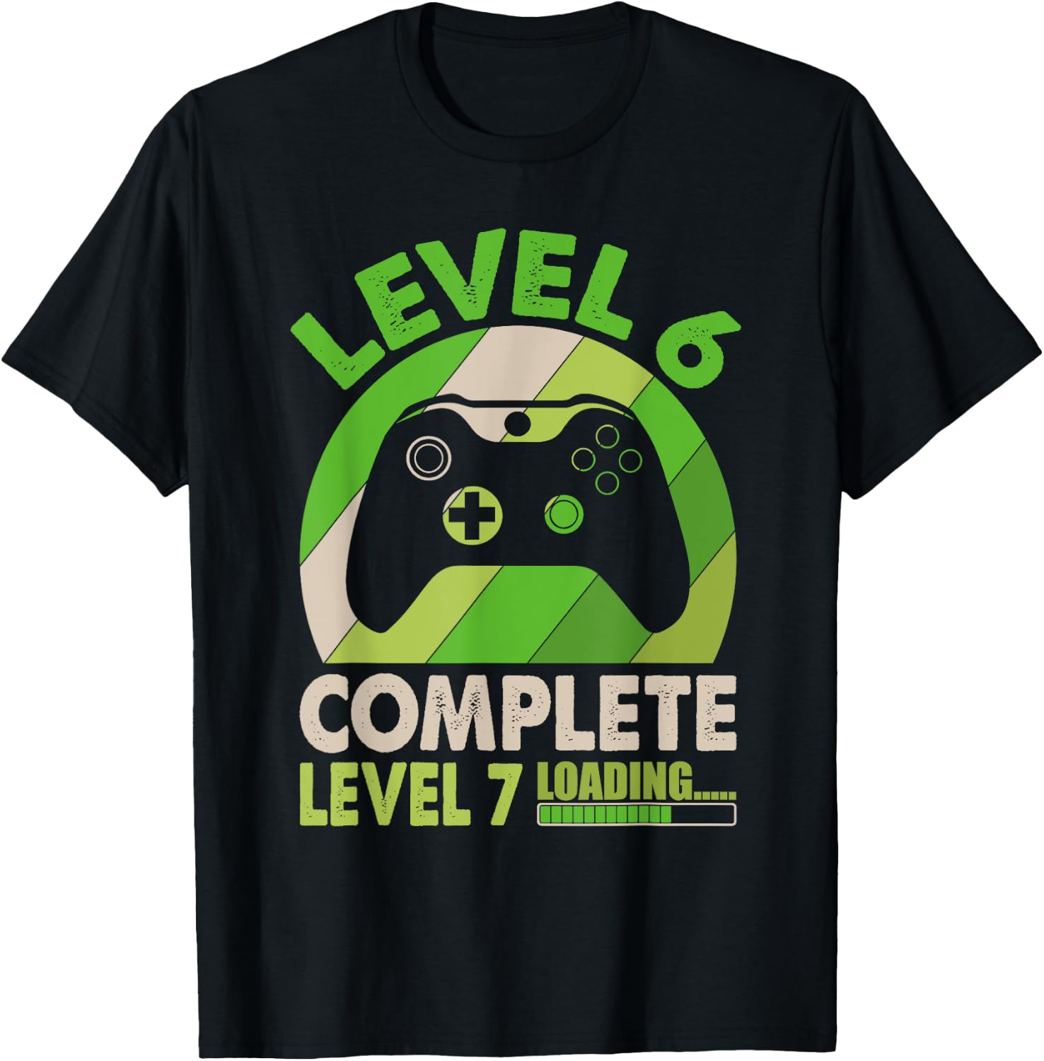 Level 6 Complete Level 7 Loading - 6th Wedding Anniversary T-Shirt - T-Shirt | Black