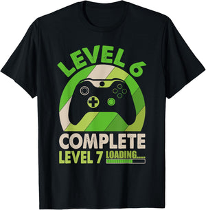 Level 6 Complete Level 7 Loading - 6th Wedding Anniversary T-Shirt - T-Shirt | Black