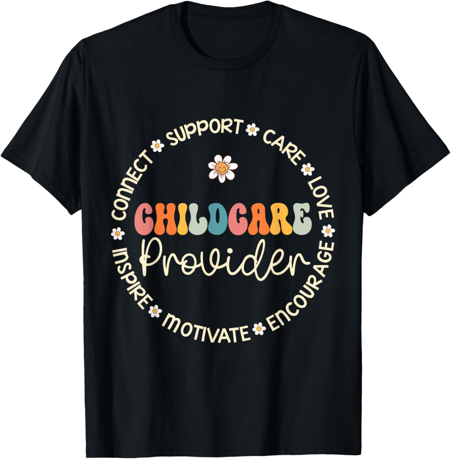 Childcare Provider Appreciation Week Back to School T-Shirt - T-Shirt | Black