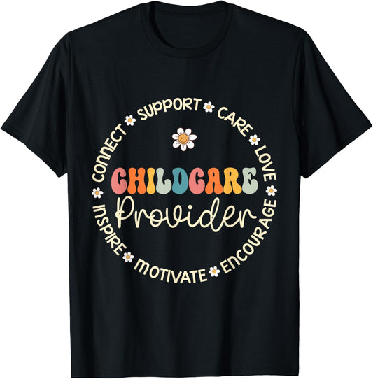 Childcare Provider Appreciation Week Back to School T-Shirt - T-Shirt | Black