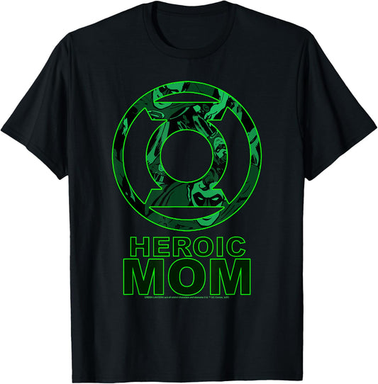 DC Comics Mother's Day Green Lantern Heroic Mom T-Shirt - T-Shirt | Black