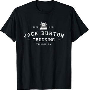 Jack Burton Trucking - Visalia, CA - Est. 1986 T-Shirt - T-Shirt | Black