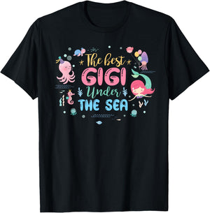 Birthday Girl Shirt The Best Gigi Under The Sea T-Shirt - T-Shirt | Black