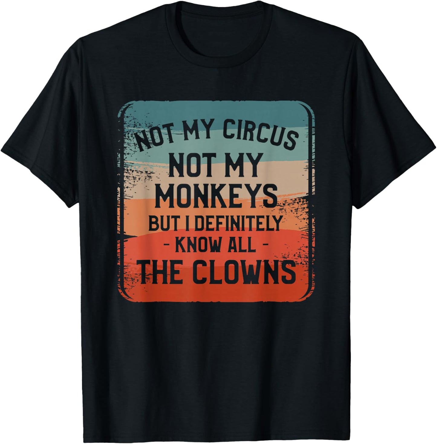Not My Circus Not My Monkeys But I Definitely Know Nanny T-Shirt - T-Shirt | Black