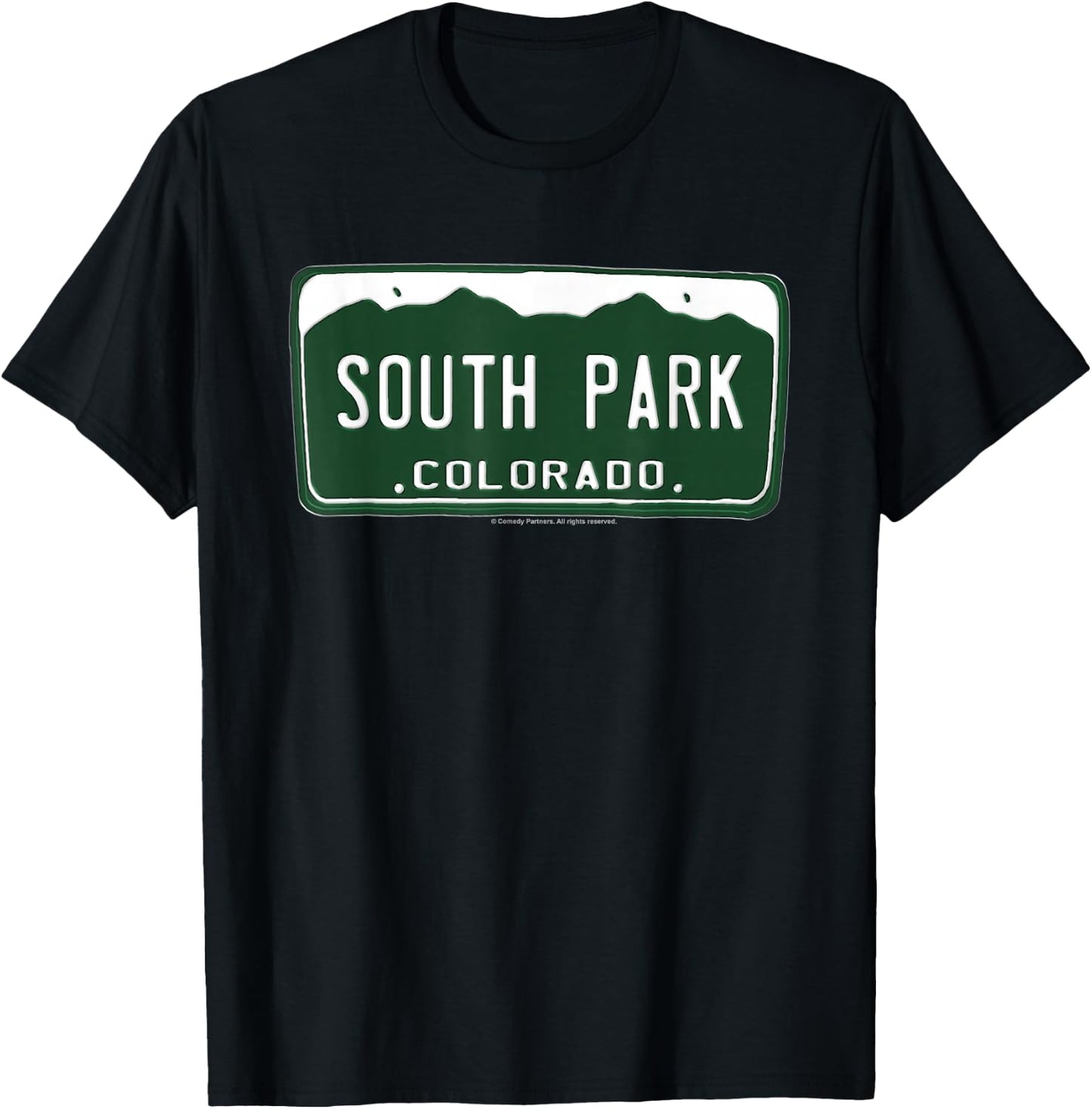 South Park License Plate T-Shirt - T-Shirt | Black