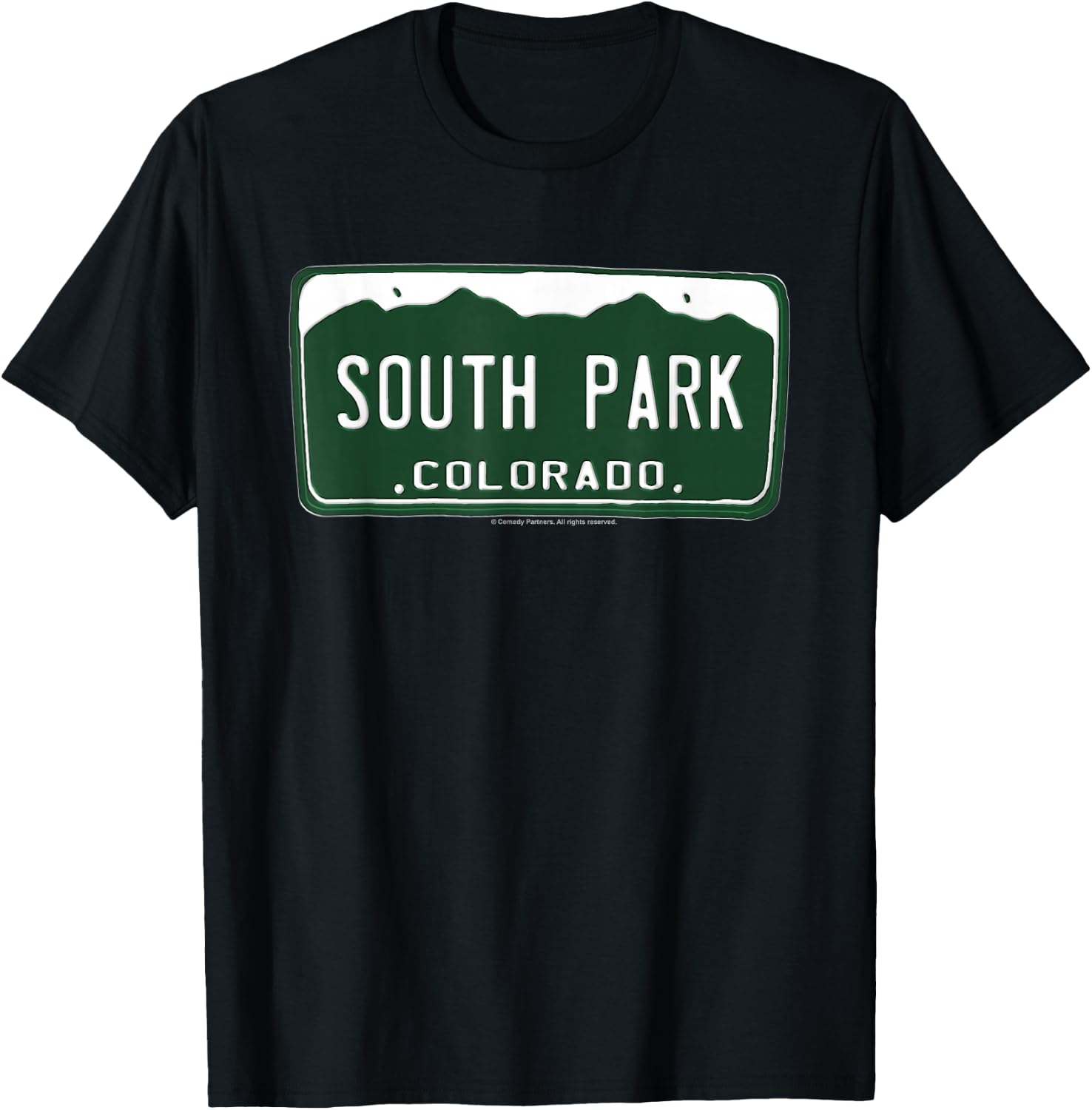 South Park License Plate T-Shirt - T-Shirt | Black