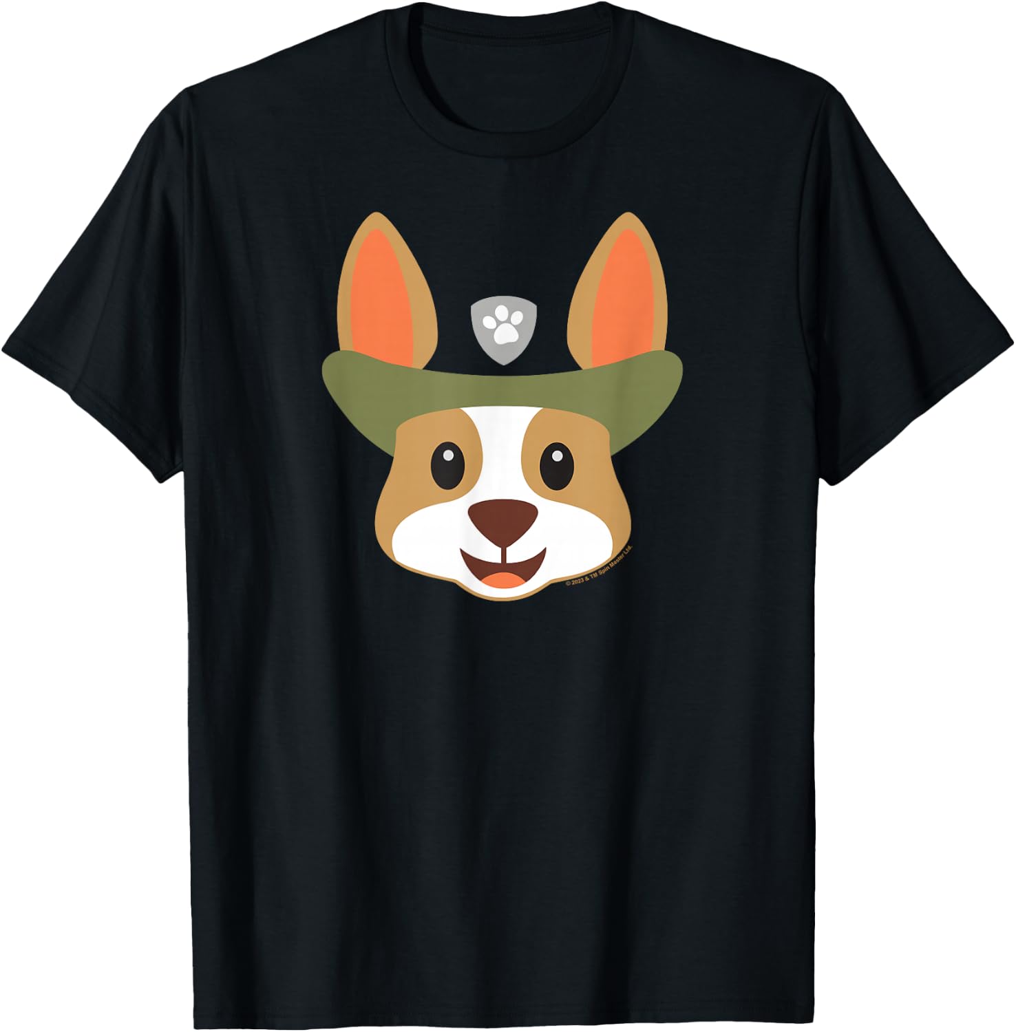 PAW Patrol Tracker Emoji T-Shirt - T-Shirt | Black