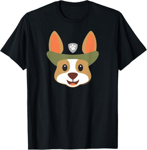 PAW Patrol Tracker Emoji T-Shirt - T-Shirt | Black