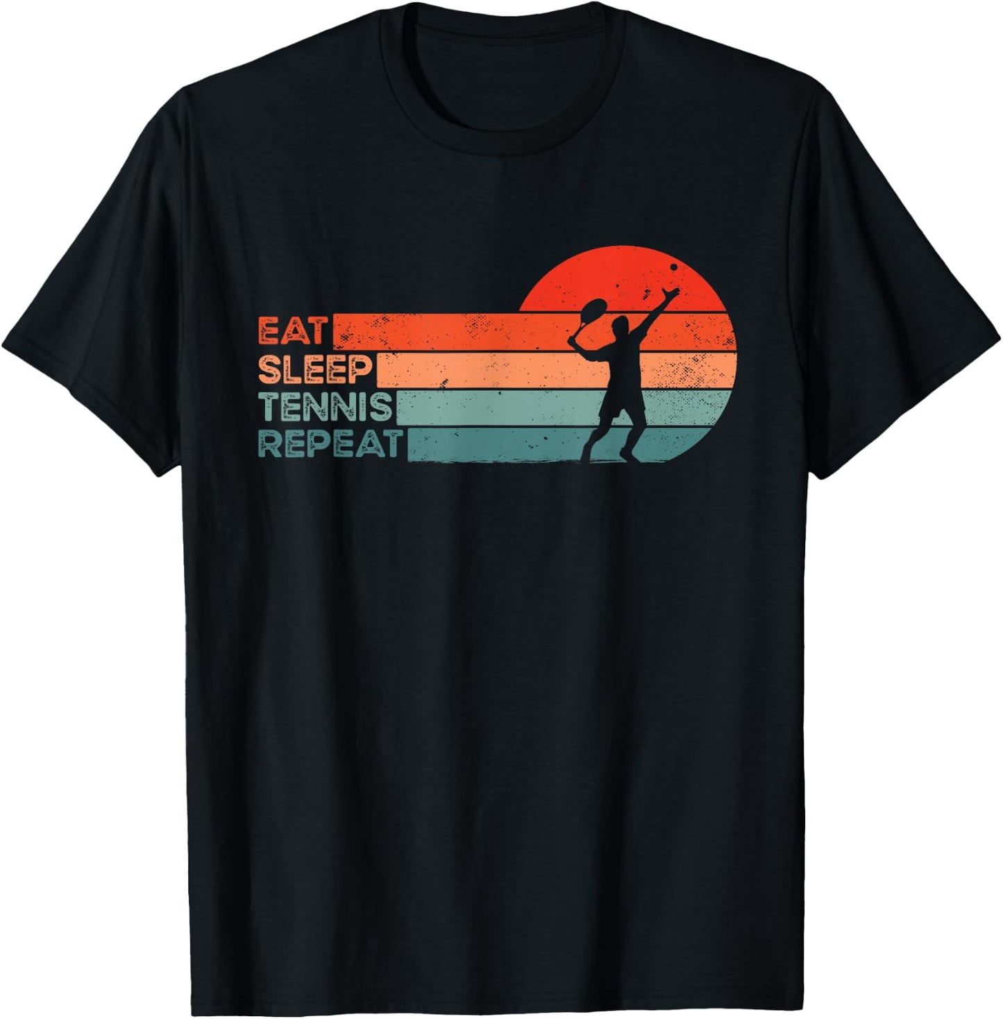 Funny Tennisplayer & Tennis T-Shirt - T-Shirt | Black