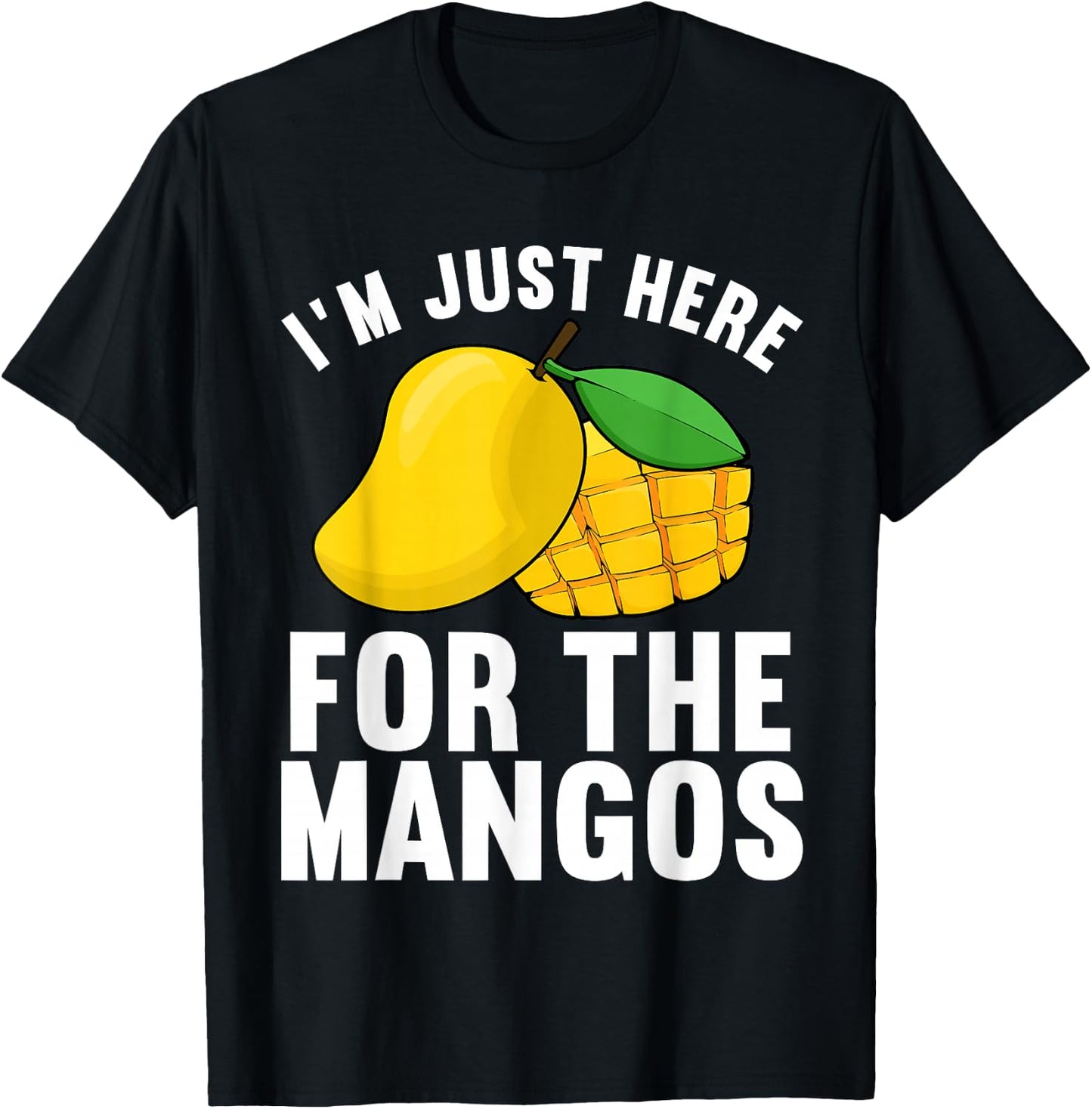 Funny Mango Design Women Kids Mango Fruit Lovers T-Shirt - T-Shirt | Black