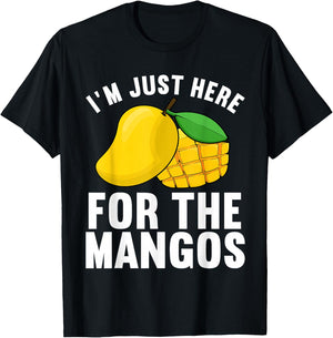 Funny Mango Design Women Kids Mango Fruit Lovers T-Shirt - T-Shirt | Black