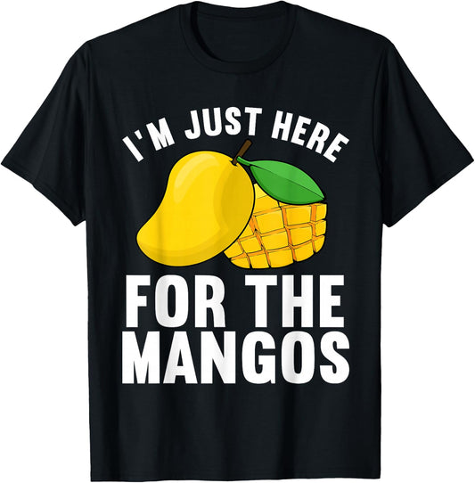 Funny Mango Design Women Kids Mango Fruit Lovers T-Shirt - T-Shirt | Black