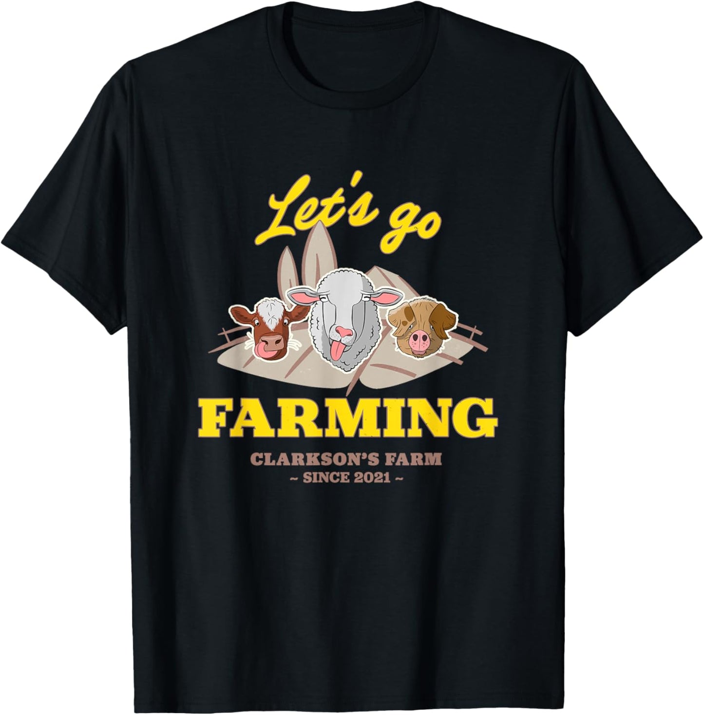 Clarkson's Farm - Let's Go Farming T-Shirt - T-Shirt | Black