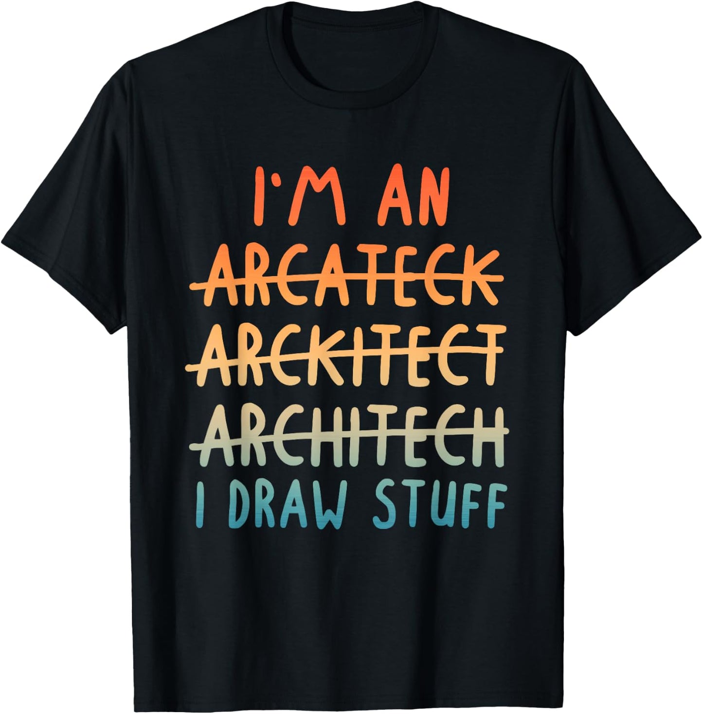 Funny Architect Art Men Women Architecture Lovers Architect T-Shirt - T-Shirt | Black