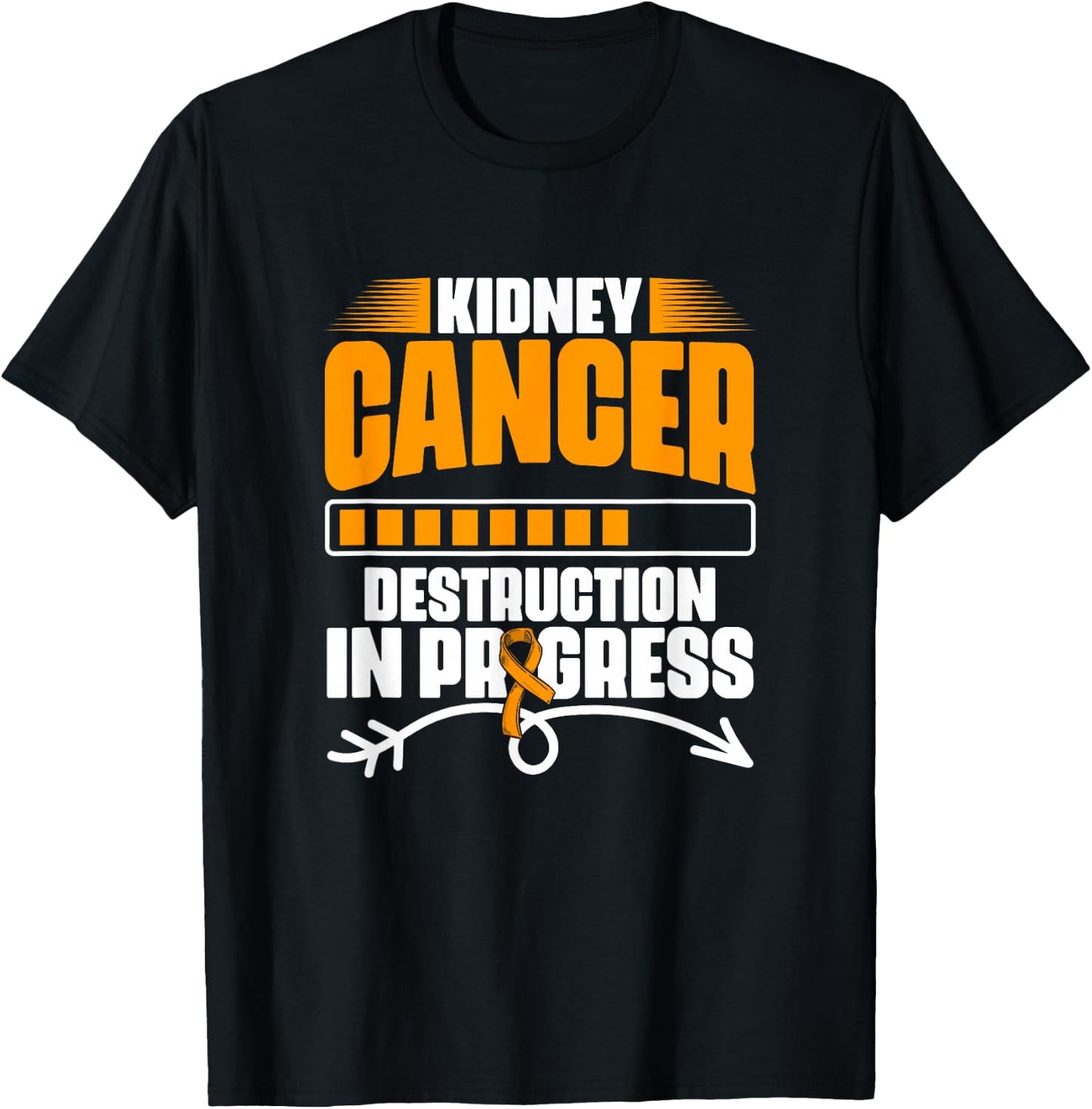Kidney Cancer Destruction Support Kidney Cancer Survivor T-Shirt - T-Shirt | Black