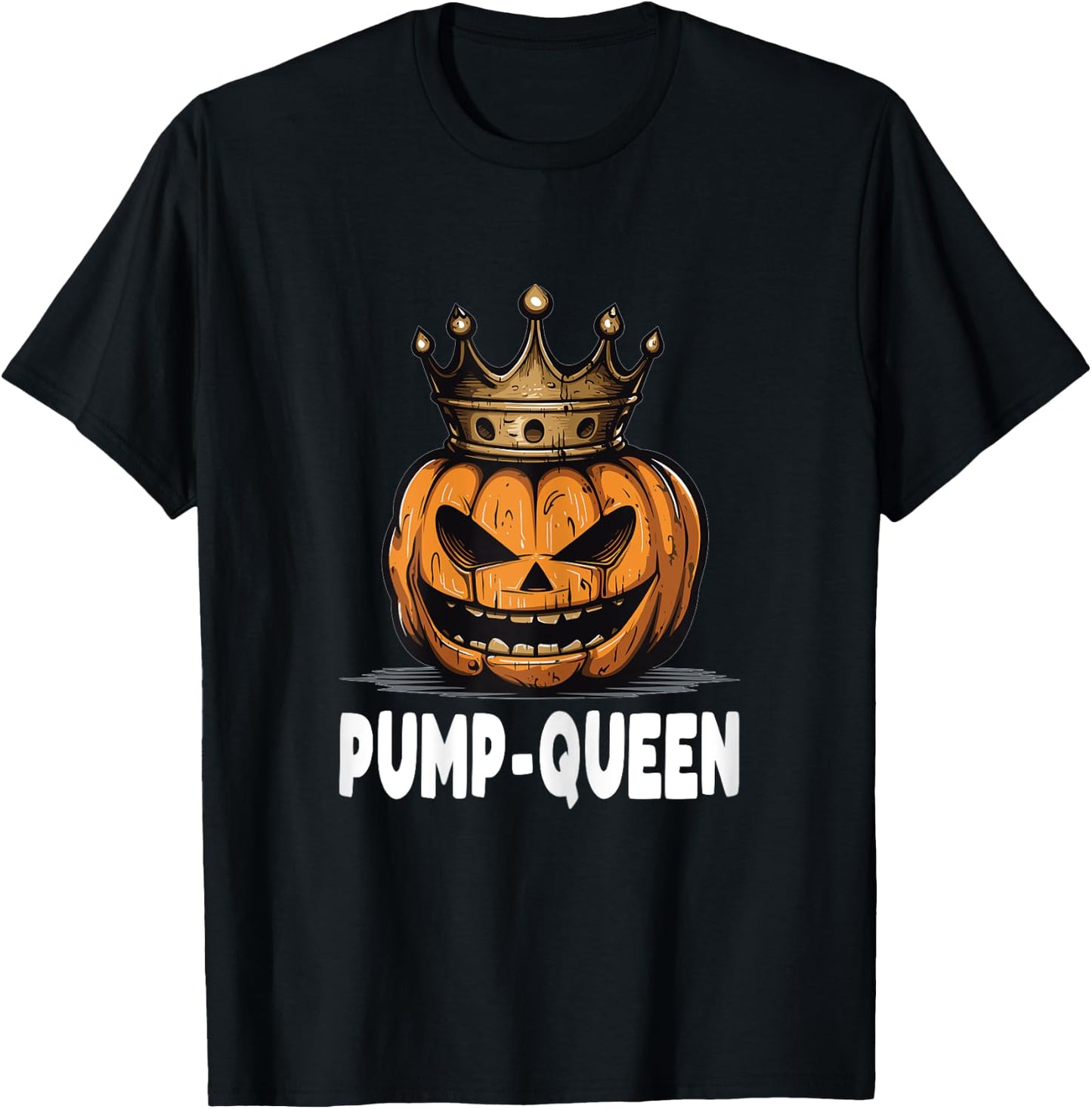 Pump Queen Couple Matching Halloween Outfits T-Shirt - T-Shirt | Black