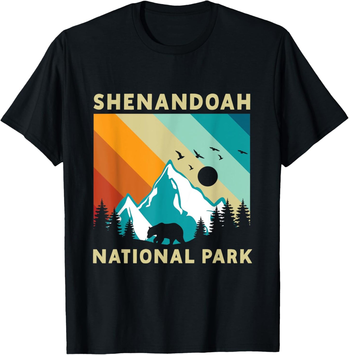 Shenandoah National Park Hiking T-Shirt - T-Shirt | Black