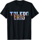 Toledo Maumee River Skyline Inside Toledo Ohio Block Letters T-Shirt - T-Shirt | Black