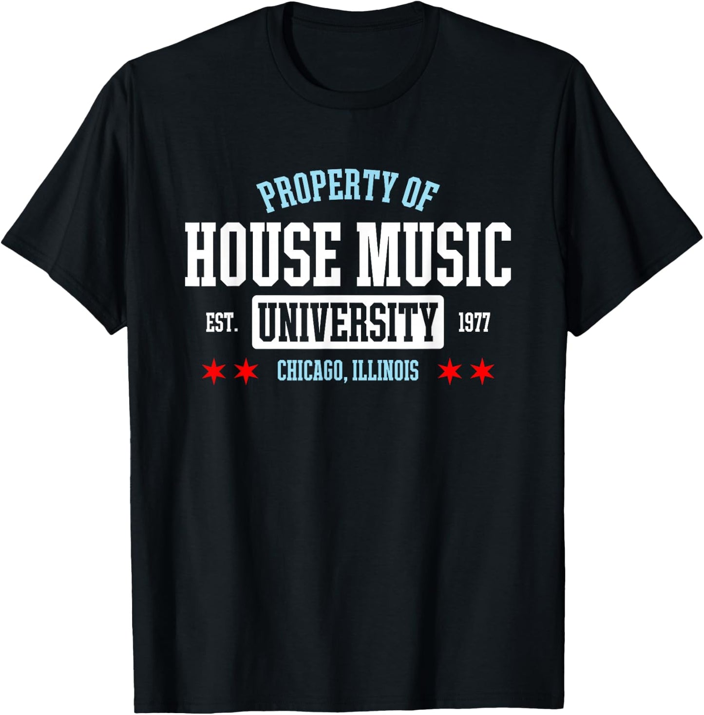 Chicago House Music DJ EDM T-Shirt - T-Shirt | Black