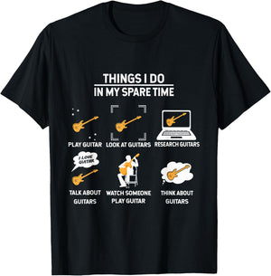 epiphone Guitar Guitar Things i do in My Spare time T-Shirt - T-Shirt | Black