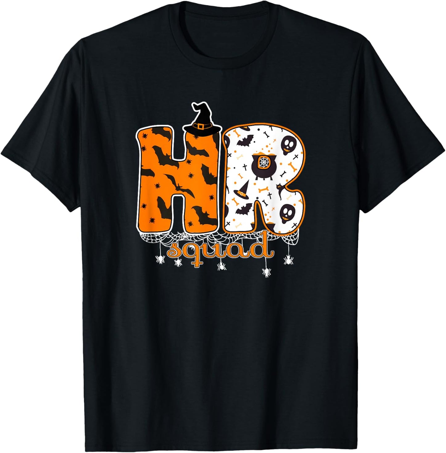 Halloween HR Squad Costume Funny Human Resource T-Shirt - T-Shirt | Black