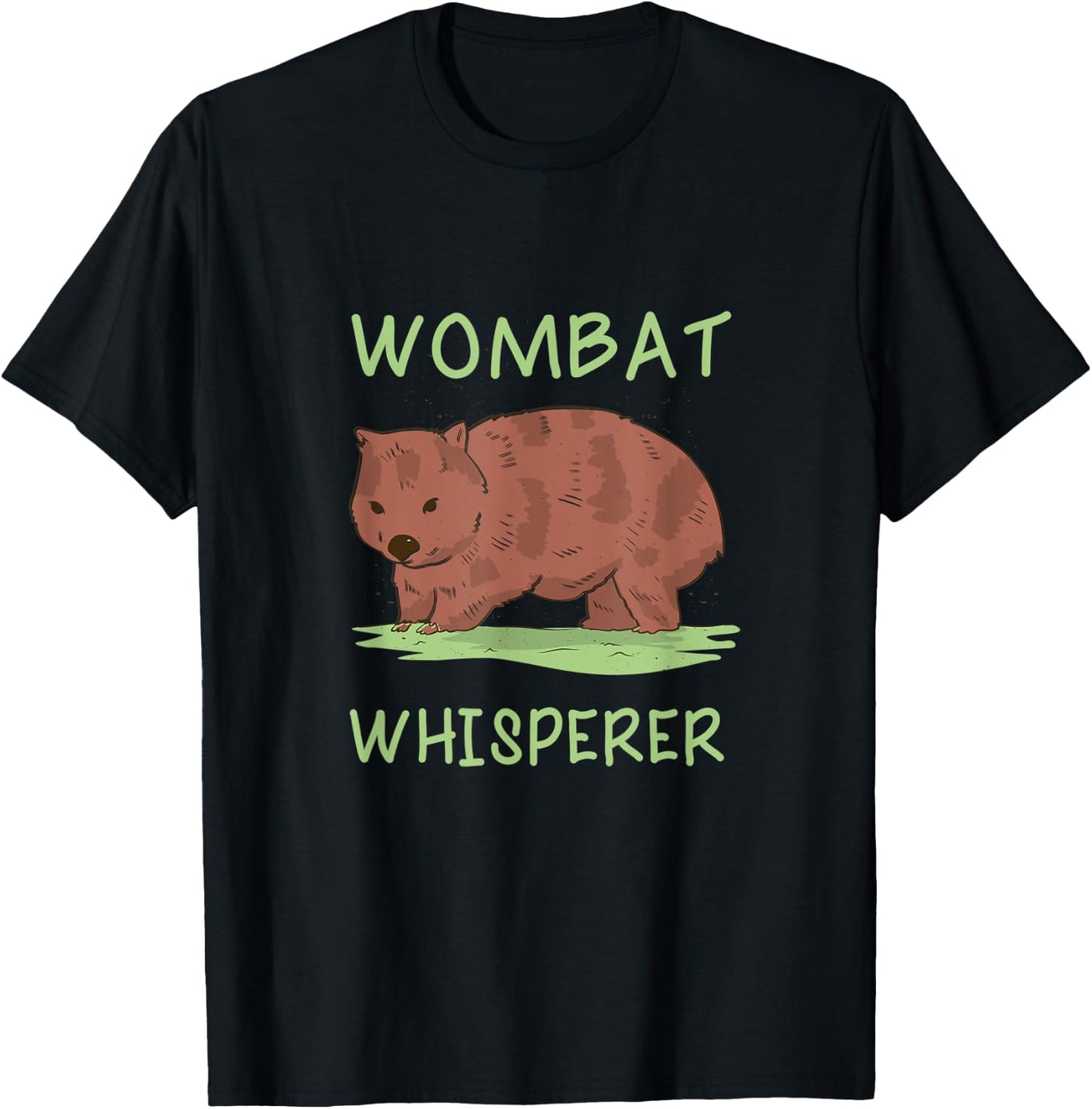 Wombat Whisperer Graphic Animal Lover, Wombat T-Shirt - T-Shirt | Black