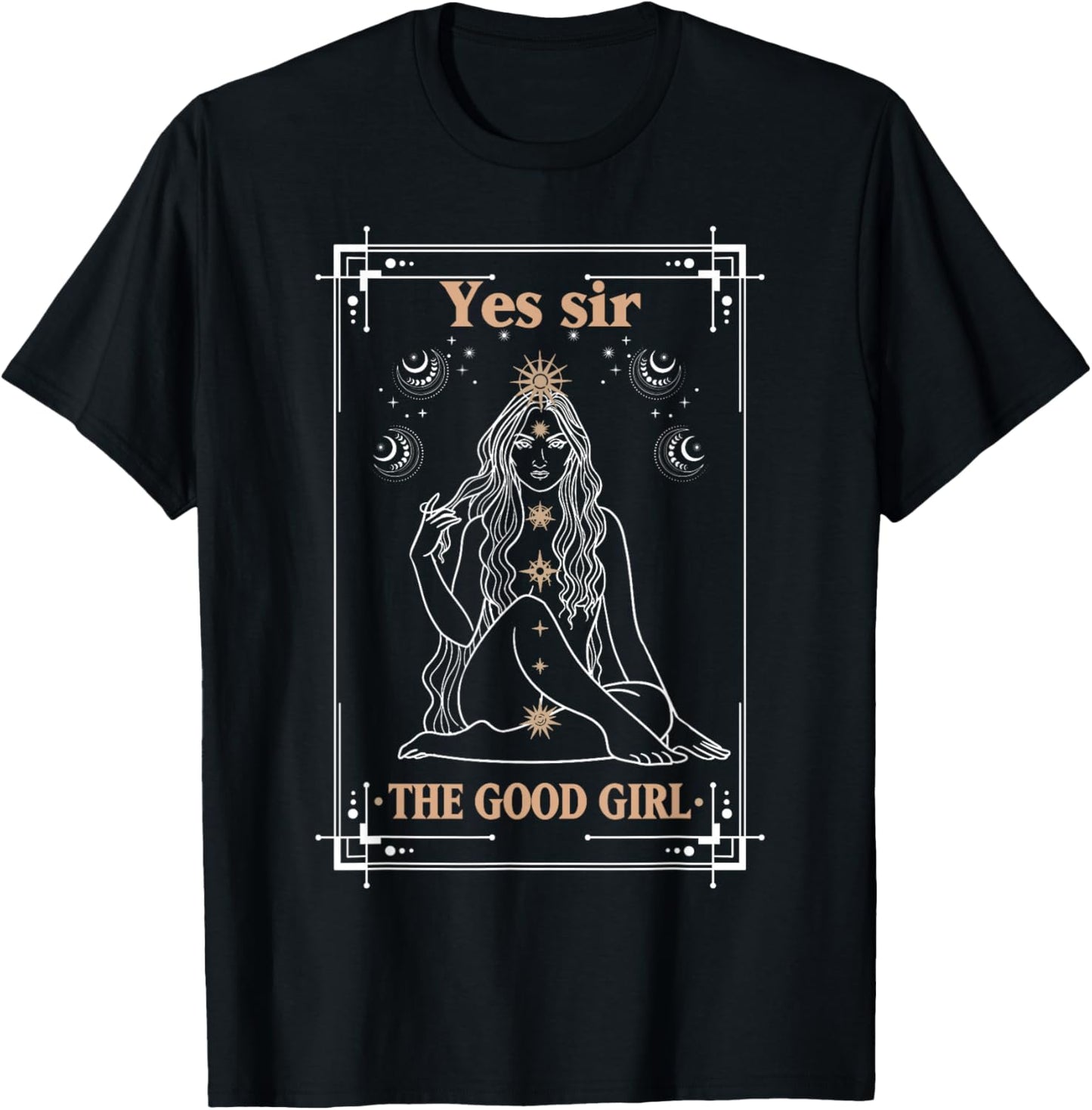 Yes Sir The Good-Girl, The Good-Girl Tarot Card, Smut Book T-Shirt - T-Shirt | Black